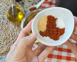 Foto del paso 5 de la receta: Fajitas de pollo con patatas bravas caseras en AirFryer Ninja Foodi Dual Zone