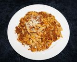 A picture of step 4 of AUTHENTIC BOLOGNESE SAUCE WITH PASTA. JON STYLE.