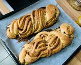 Kókuszos-csokis csavart kalács recept fázis 5 fotója
