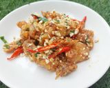 Foto langkah ke 10 dari resep Udang goreng Saos Telur Asin.