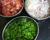 A picture of step 5 of Black chickpea Chaat.