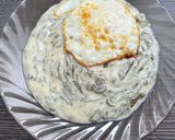 Sóskafőzelék tükörtojással recept fázis 3 fotója