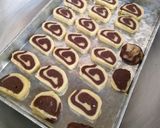 A picture of step 7 of Pinwheel Cookies 😍😍.