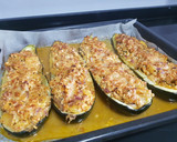 Foto del paso 6 de la receta: Calabacines rellenos con salsa semi boloñesa de pavo picado