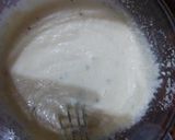 A picture of step 3 of Eggless rava cake.