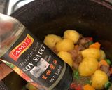 A picture of step 5 of Breakfast inspo | potatoes and beef.