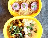 A picture of step 8 of Mini Lunch - Paratha, Chana Masala, Jeera Rice.