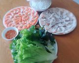 Hình bước làm 3 của món Bánh TRÁNG cuốn tôm thịt