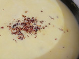 Roasted corn garlic soup