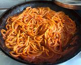 A picture of step 4 of Spaghetti all'assassina – Apulian killer-style spaghetti to die for.