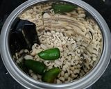 A picture of step 2 of Black eyed beans chilla.