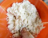 A picture of step 2 of Yam balls.