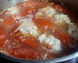 A picture of step 2 of Bún riêu with Dried Shrimp.