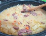 Foto del paso 4 de la receta: Potaje de garbanzos y longaniza y patatas