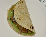 A picture of step 6 of Fresh Methi Paneer Bhurji Tortilla Wrap (Protein Pack).