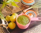 A picture of step 2 of Amla chutney 😋 gooseberry spicy coriander chutney 😋.