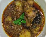 A picture of step 5 of Masala Baingan Aloo.