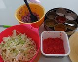 A picture of step 1 of Patta gobhi chana dal.