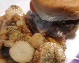 A picture of step 6 of Smashedcheeseburger and German Fried Potatoes.
