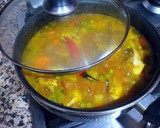 Foto del paso 8 de la receta: Pollo a la jardinera con tronchos de brócoli, en salsa de curry
