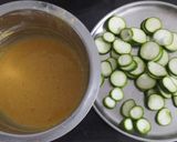 A picture of step 2 of Ridge gourd fritters.