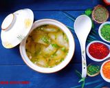 Hình bước làm 3 của món Canh bí xanh nấu tôm