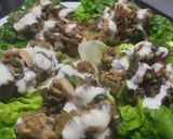 Foto del paso 7 de la receta: Salteado de pollo,🍗calabacin y champiñón en hojas de lechuga🥬🍄🟫🧅
