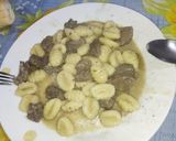 A picture of step 8 of Original Stroganoff with Gnocchi.