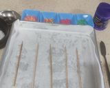 A picture of step 1 of Dalgona Candy with Sugar Toppings.