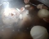Hình bước làm 2 của món Chân giò hầm đậu