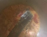 A picture of step 9 of Celery and minced meat stir fry served with rice.