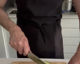A picture of step 1 of Pasta with Zucchini Pesto.