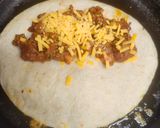 A picture of step 9 of Brad's grilled cheese, venison quesidillas.