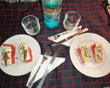 Foto del paso 6 de la receta: Canapé N° 2 Sandía, Queso Fresco, Anchoa, Queso de Untar y Pipas