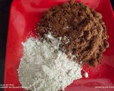A picture of step 2 of Oats jaggery cake.