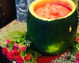 A picture of step 3 of Watermelon juice.