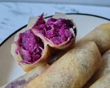 Foto langkah ke 6 dari resep Lumpia Ubi Ungu Isi Keju.