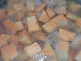 Sopa crema de calabaza y choclo