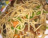 A picture of step 2 of Spaghetti jollof.