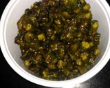 A picture of step 3 of Bhindi bhujiya.