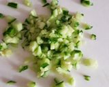 A picture of step 1 of My Refreshing and Cool Cucumber & Mint Dip. 😀.