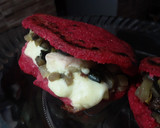 Foto del paso 9 de la receta: Duo de Arepas de remolacha rellenas...🍘🧀🍘🥒🍆