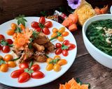 Hình bước làm 1 của món Hoa cỏ mùa Xuân