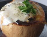 Foto del paso 3 de la receta: Calabaza rellena súper saludable con lo que tenemos en casa