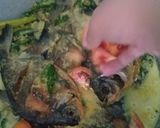 Foto langkah ke 8 dari resep Sayur ikan bawal nyomok kuning cabe ijo (ikan bawal di kuningin).