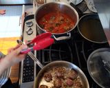 A picture of step 9 of Italian meatballs.