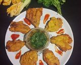 A picture of step 4 of Pumpkin flower ke pakode.