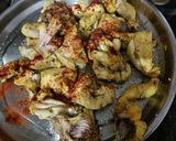 A picture of step 1 of Bihari Style Chicken.