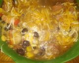A picture of step 6 of Gumbo with shrimp and sausage/bangers. 🙂.