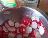 A picture of step 1 of Radish crips.